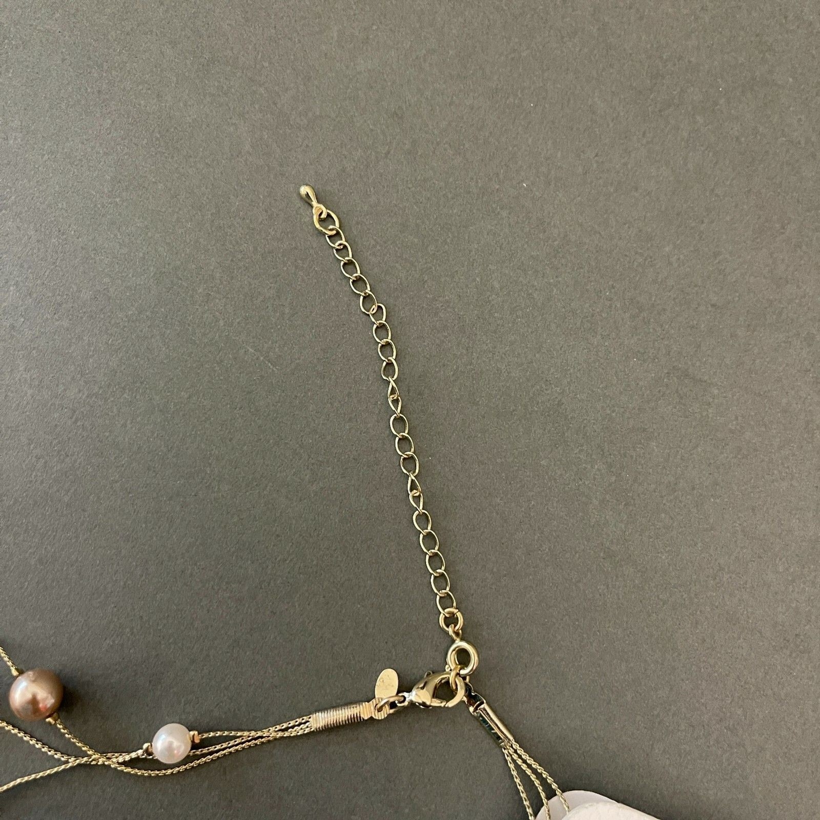 Croft & Barrow Gold-tone Purple Beaded Graduated Necklace Dangling Earrings NWT
