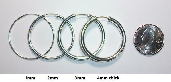 Women’s 14K Gold Filled Twist Design Diamond Cut Round Hoop Earrings 40mm-70mm