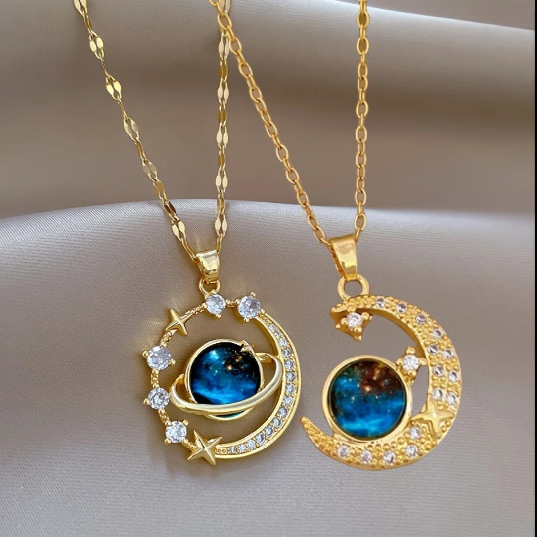 Couple Pendant Necklace Unisex Fashion Jewelry Daily Party Wear Gift