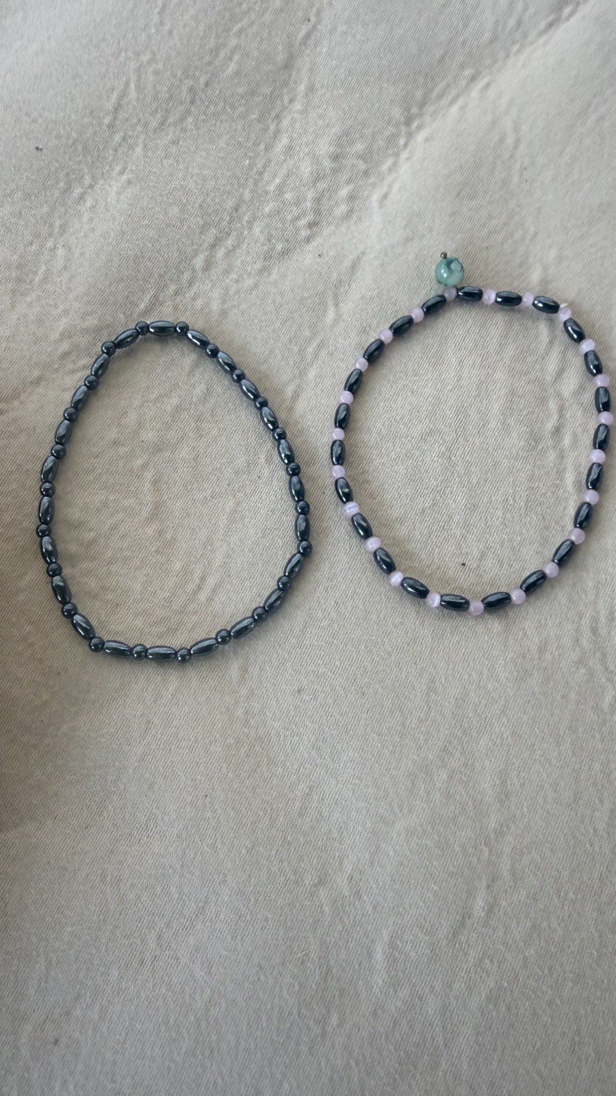 Hematite Magnetic Therapy Anklet 9.5” Long. Helps Pain, Anxiety, Circulation 2