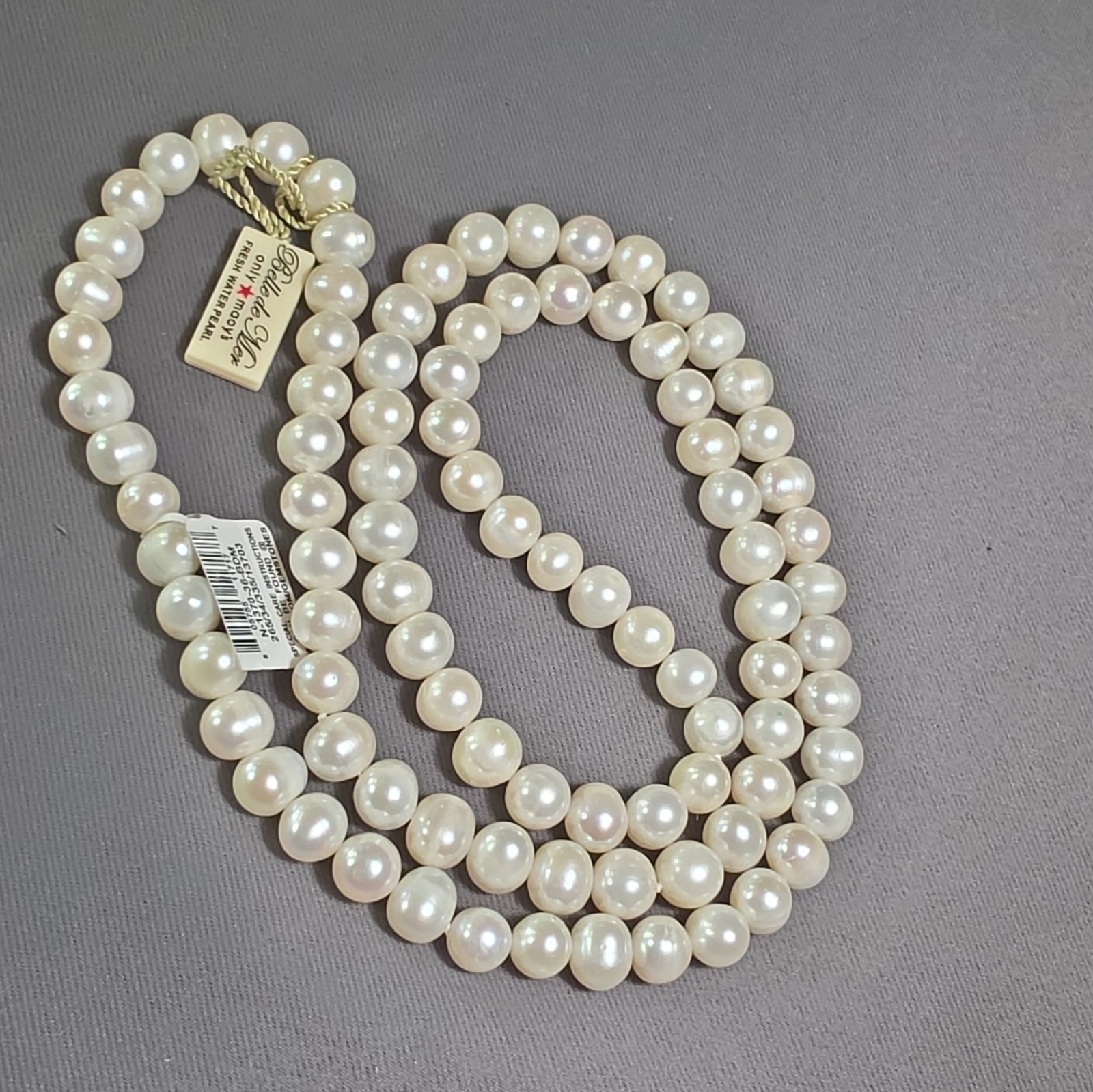 Belle De Mer 36inch “8.5-9.5mm Macy’s Fresh Water Pearl