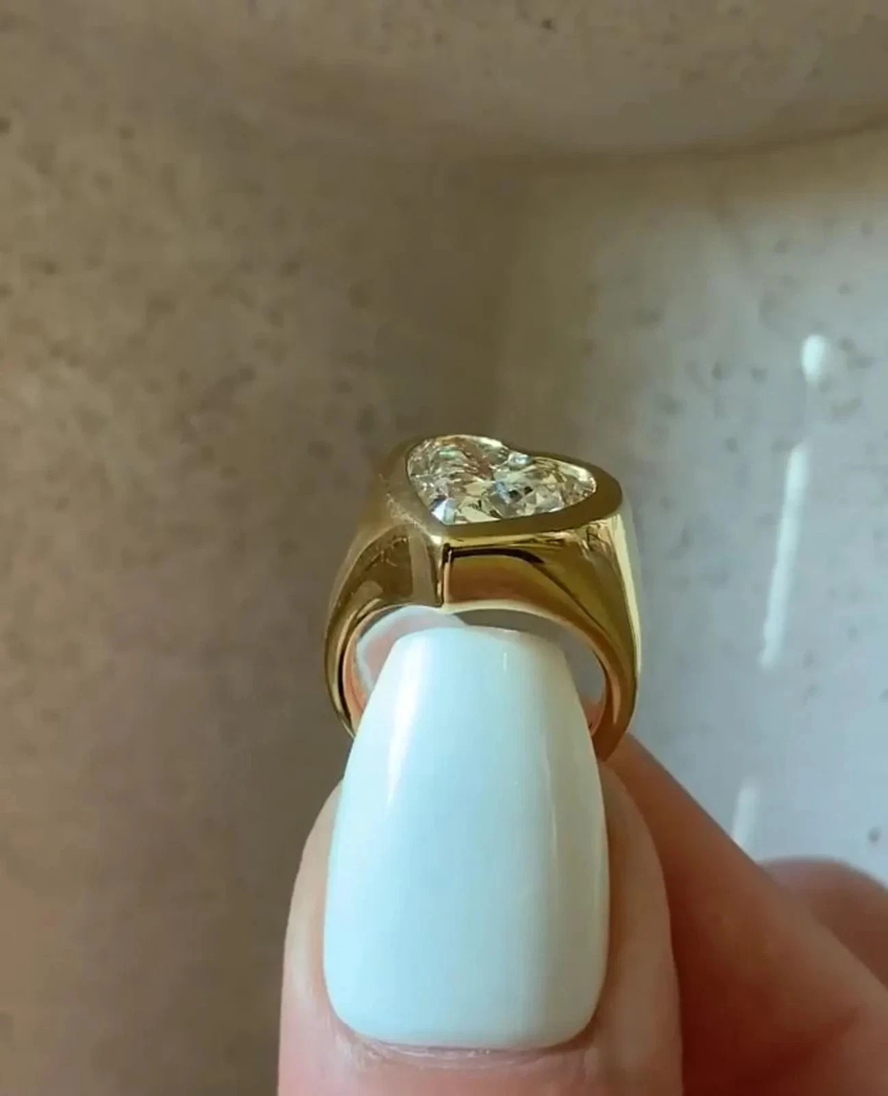 2Ct Heart Cut Simulated Diamond Valentine Heart Band Ring 14k Yellow Gold Plated