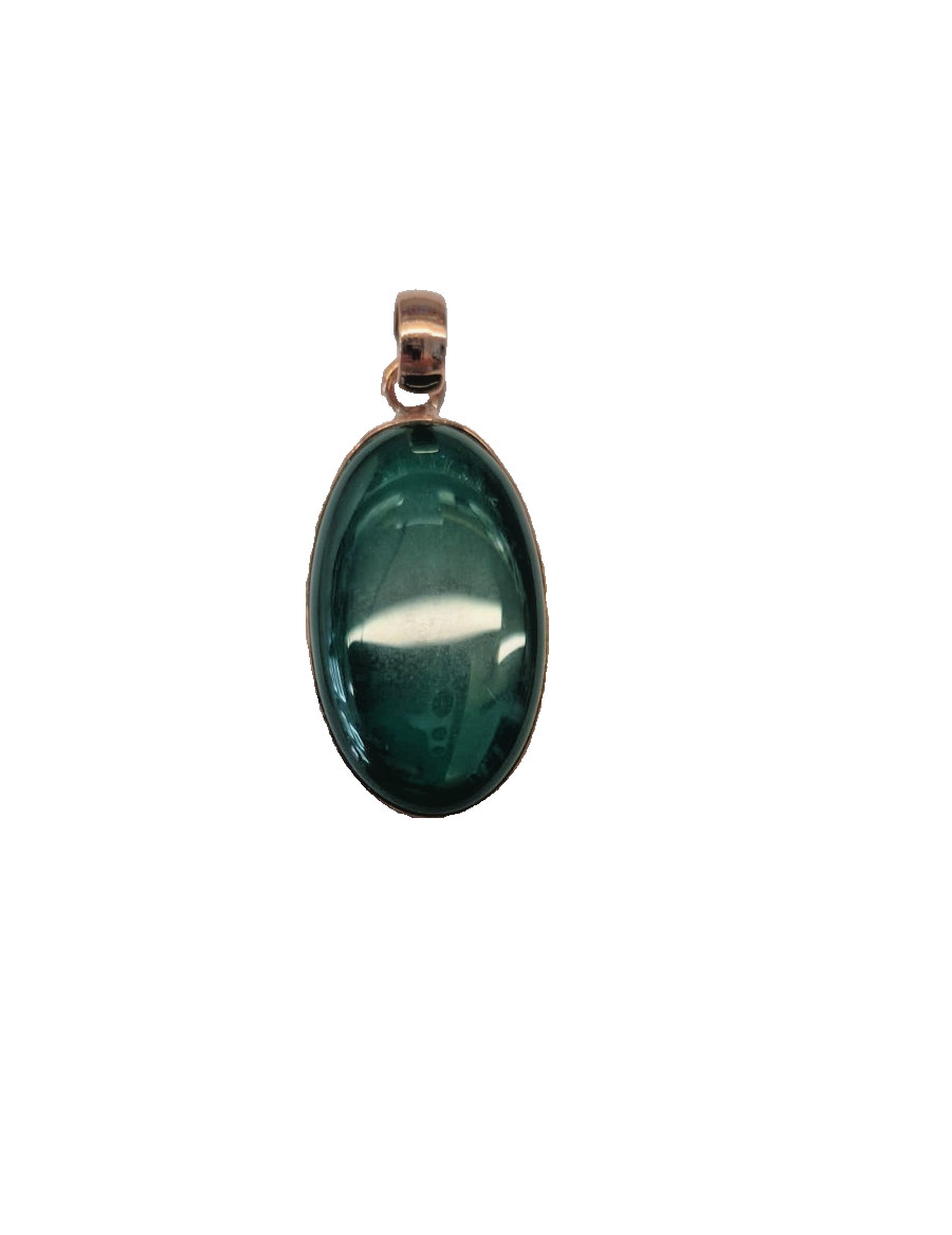 Natural Green Chalcedony Gemstone Handmade Pendant