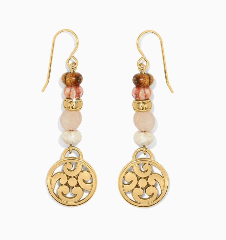 Brighton Contempo Playa Rosa French Wire Earrings Style JA9985 MSRP: $78 NWT