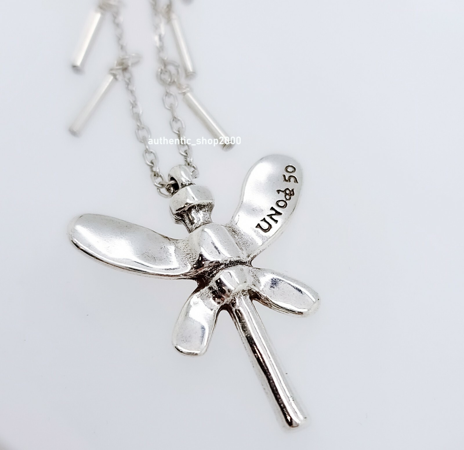 NEW Authentic UNO de 50 Just Be Butterfly Pendant Necklace COL1514MTL0000U