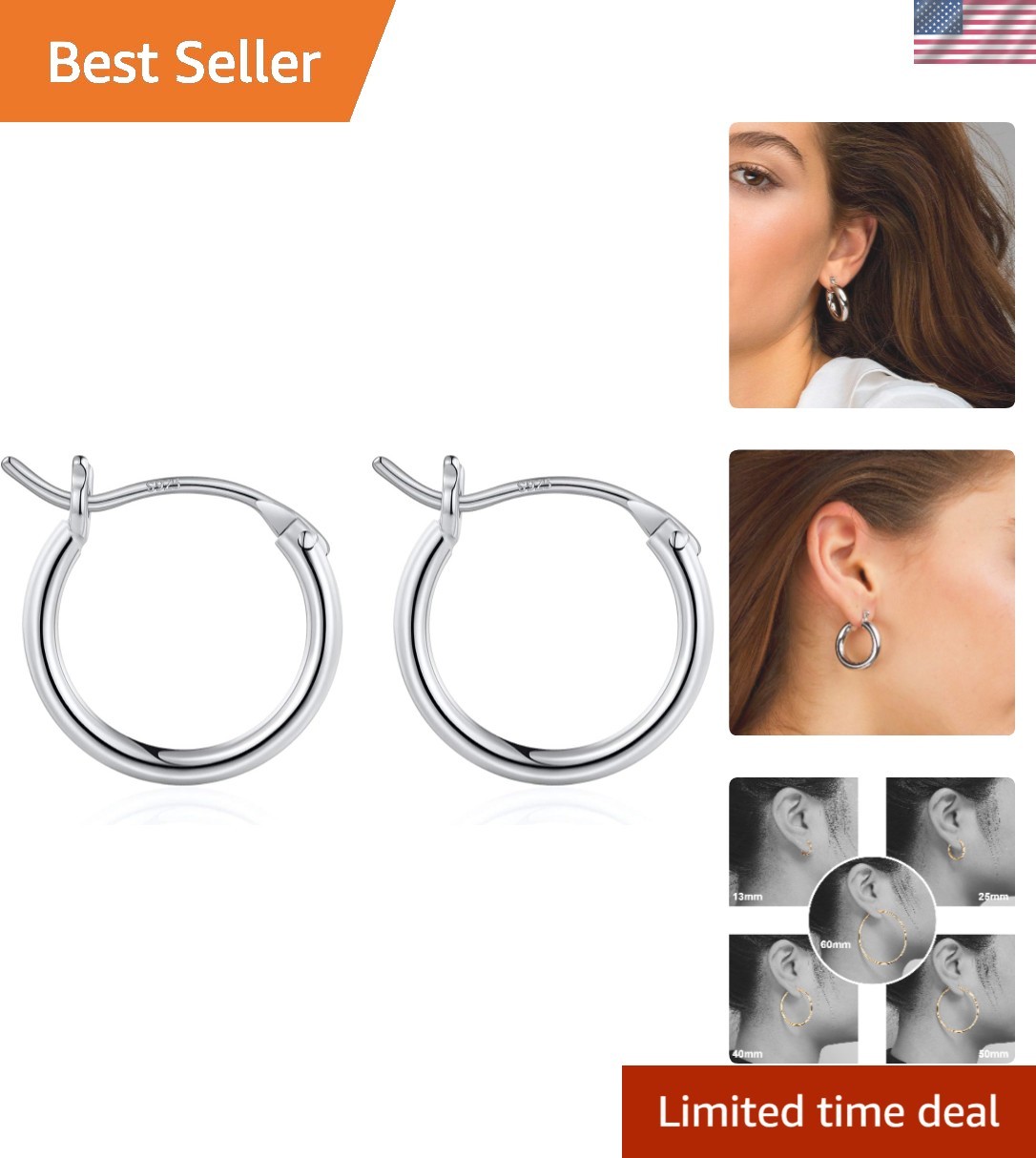 Lightweight Hypoallergenic Gold Plated Hoops – Perfect Gift Earrings for Women