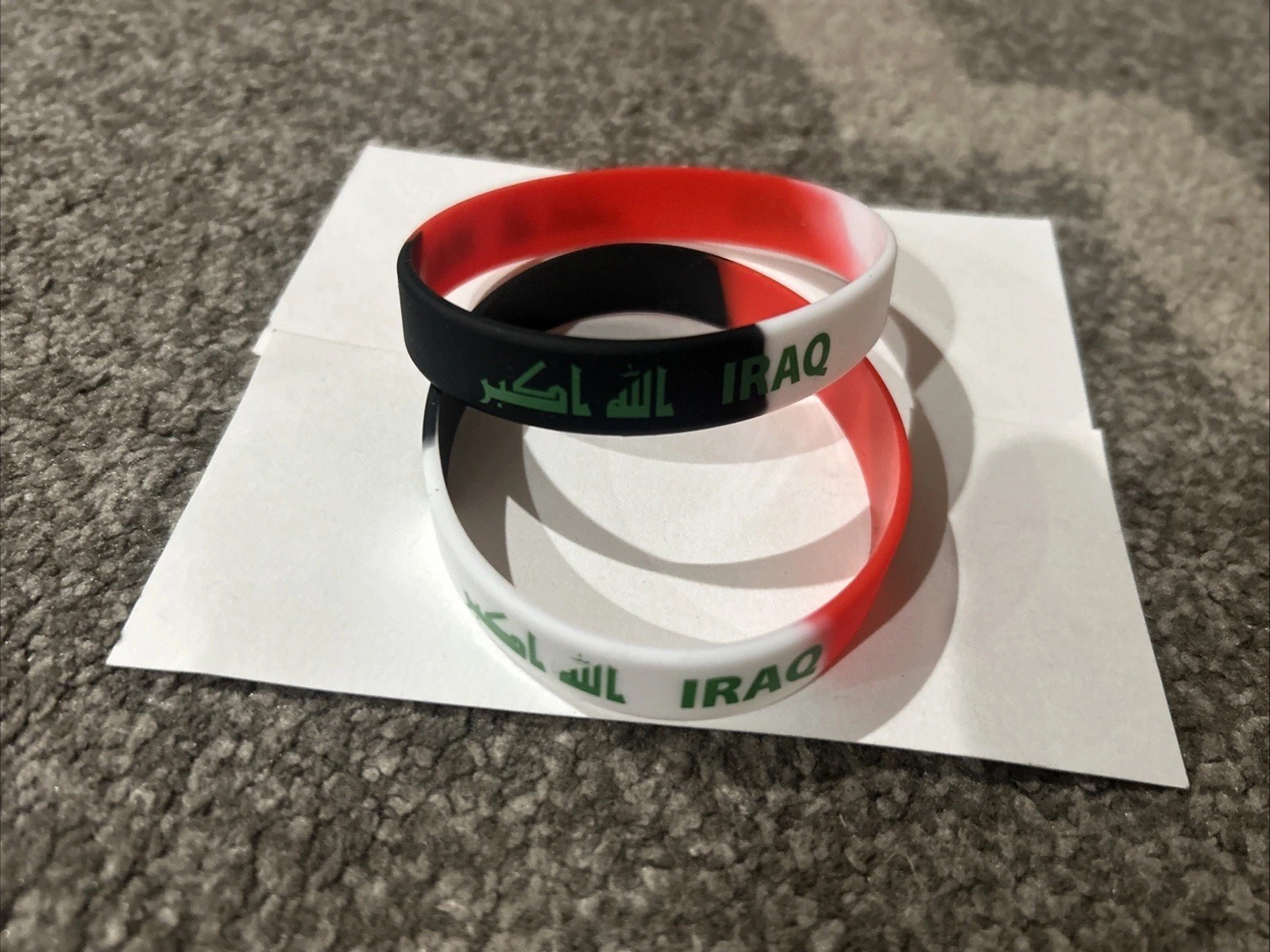 Iraq Silicone Wrist Bands for Men Women Kids Bracelet