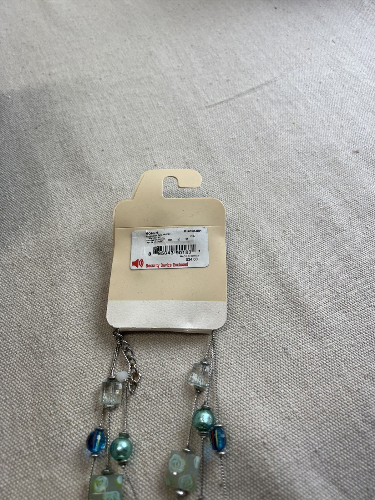 Croft & Barrow Multi Strand Necklace With Matching Earrings