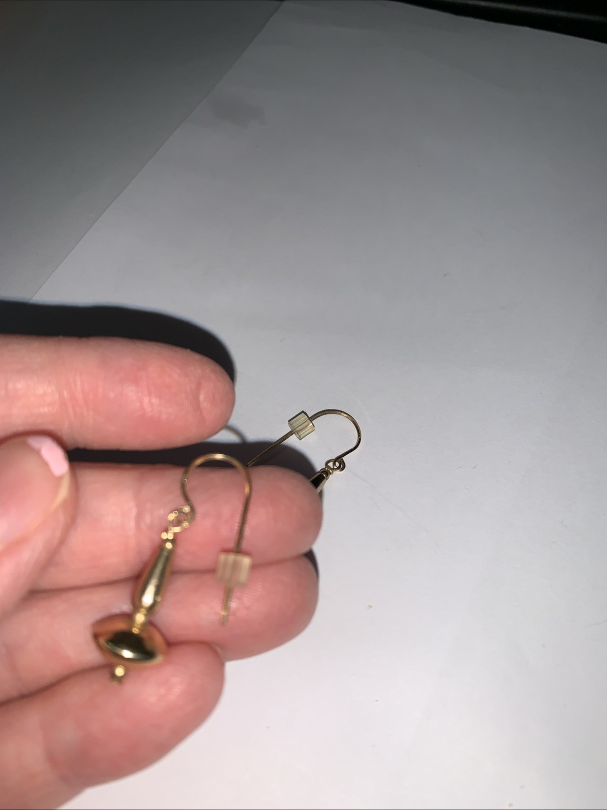 elongated urn/amphora style drop earrings