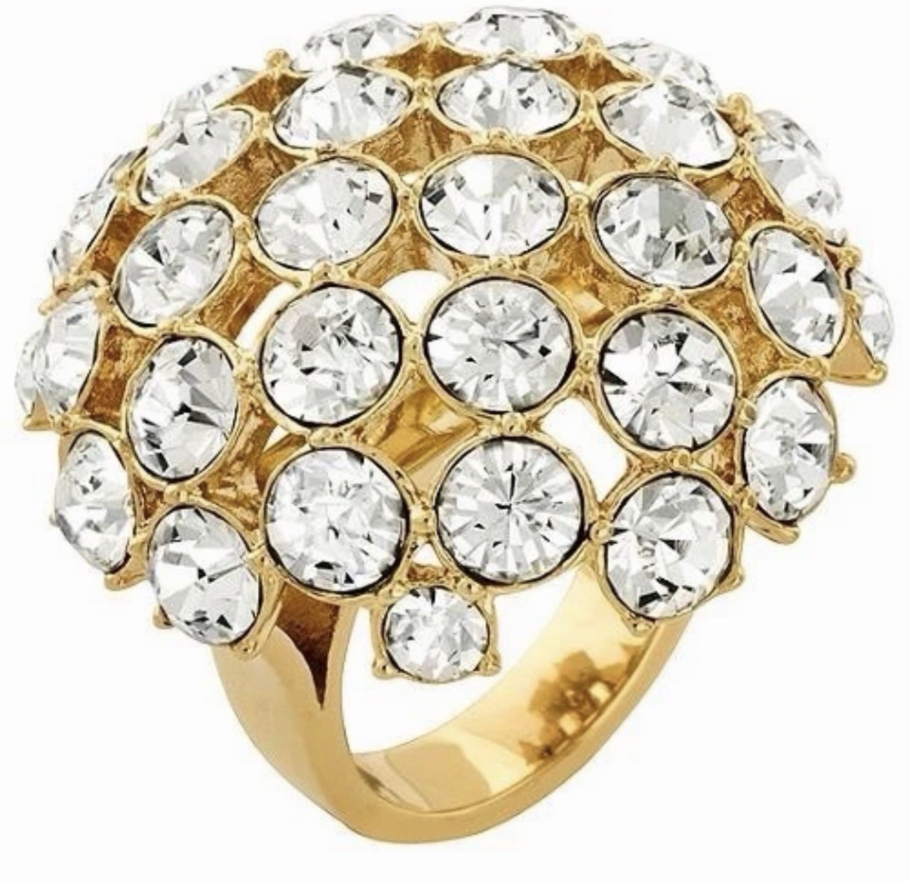Kate Spade ‘Lady Marmalade’ Gold-Plated Mushroom Dome Ball Ring ~Gold
