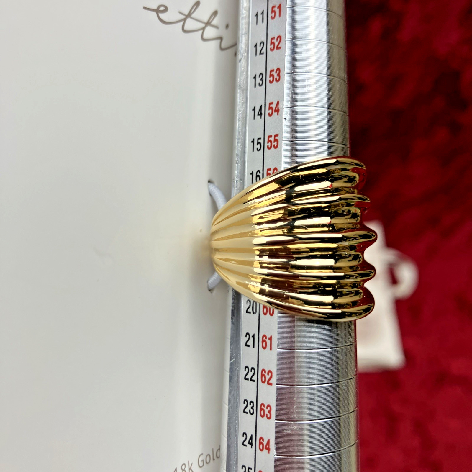 Ettika Stacked Band Ring 18kt Gold Plated Size 10 NWT RP $55