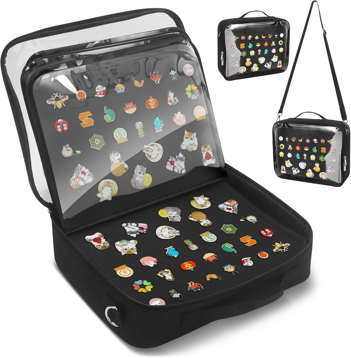 Enamel Pin Display Bag Pin Trading Book Large Capacity 20 Pages for Collectors