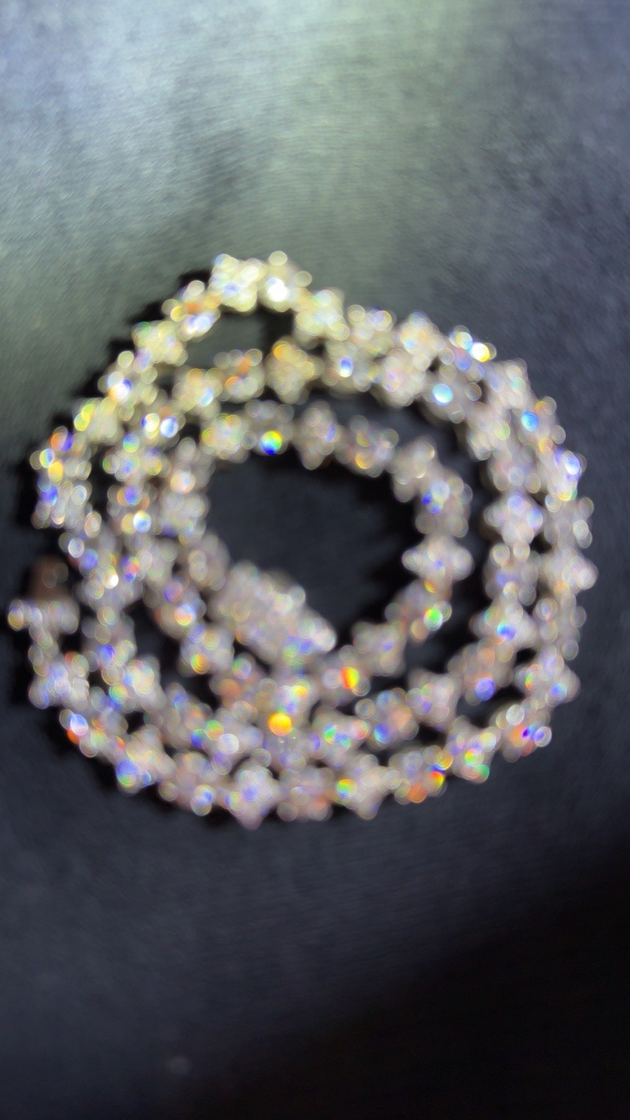 Custom Star and round shape Moissanite necklace, 16 inch, 925, passes diamond✅