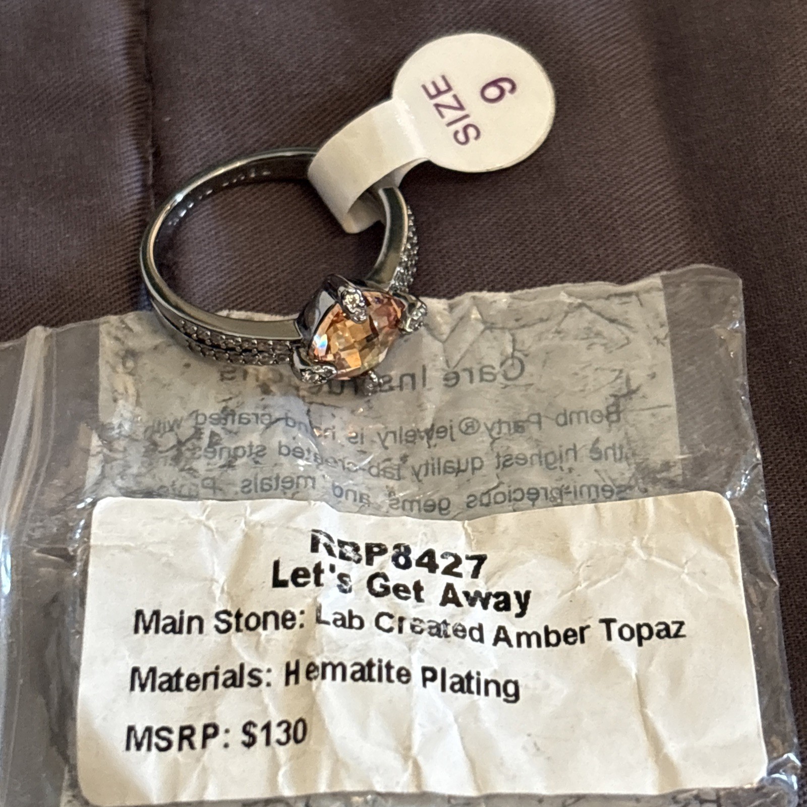 Bomb Party NOVEMBER Birthday Necklace + Ring Set (see Description for Details)