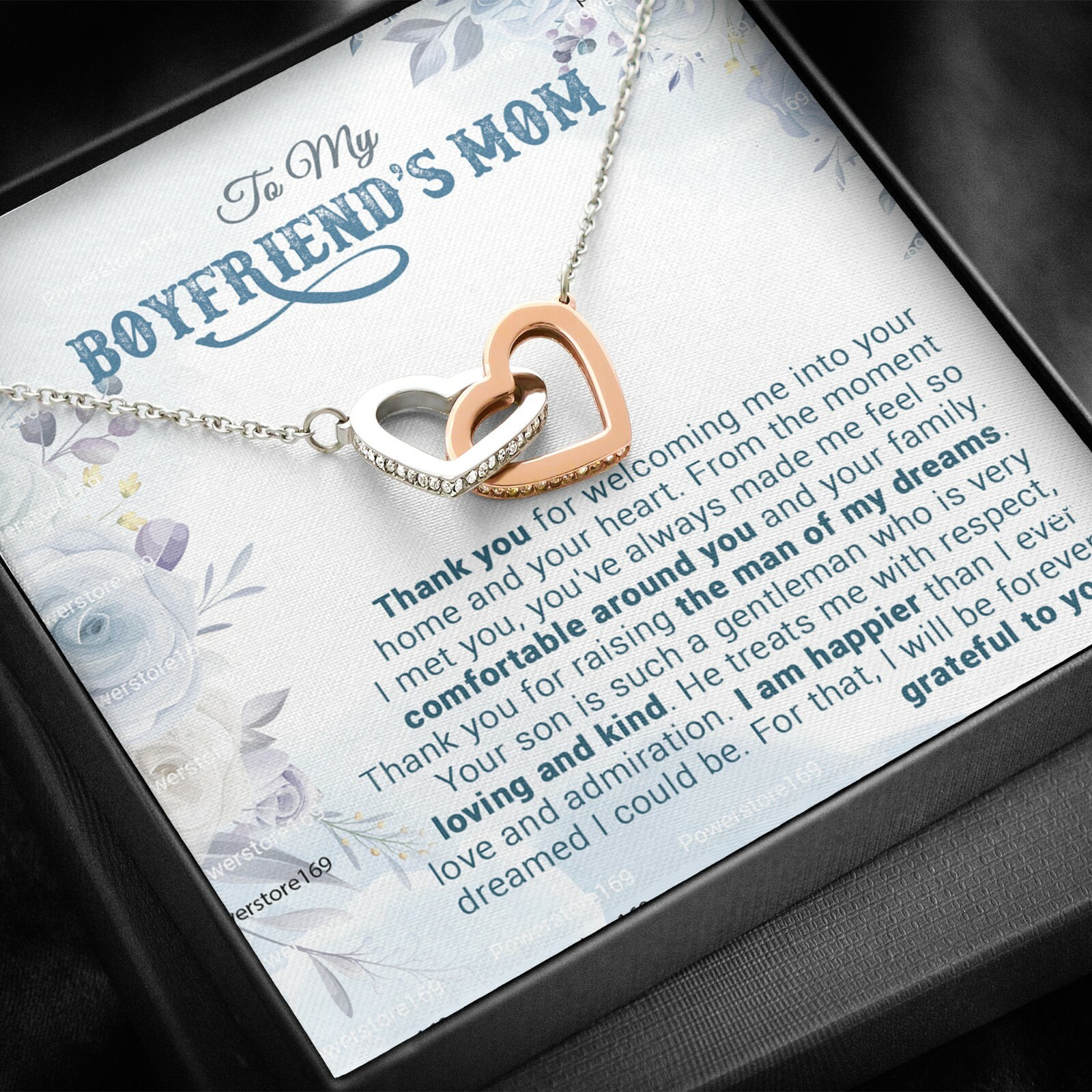 To My Boyfriend’s Mom Necklace, For My Boyfriend’s Mom, Birthday Gift