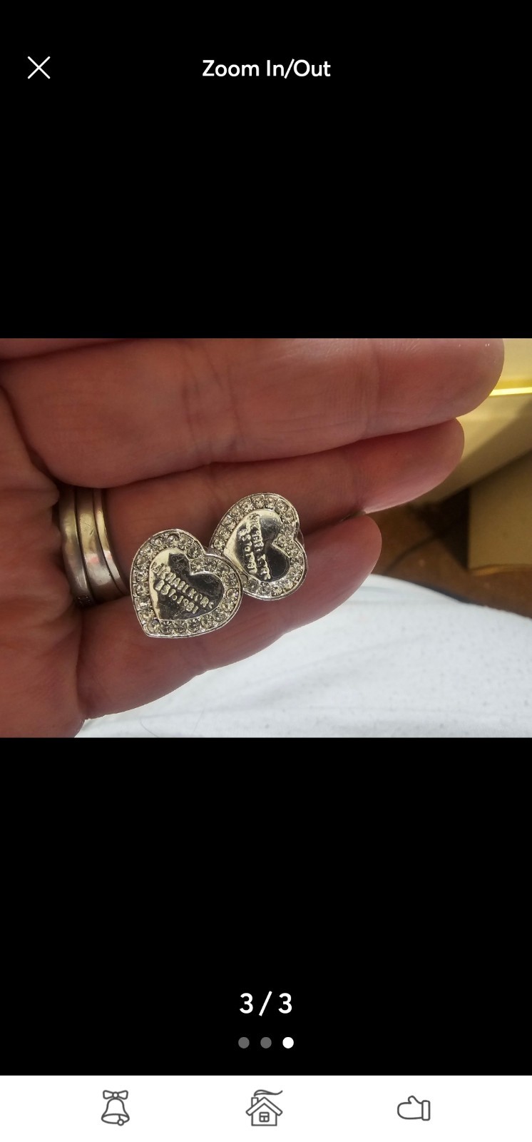 Michael Kors Silver Crystal Earrings Set, Round & Heart Stud Dangle Fashion