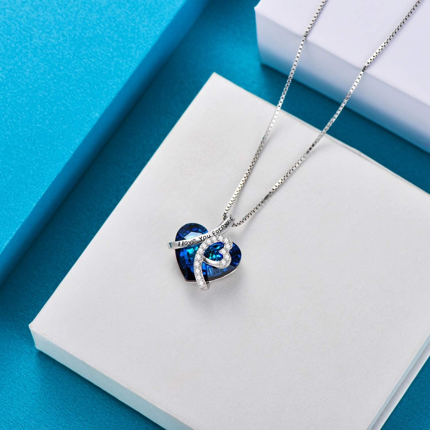 To My Wife Necklace From Husband Gift I Love You Forever Necklace 925 Sterlin…