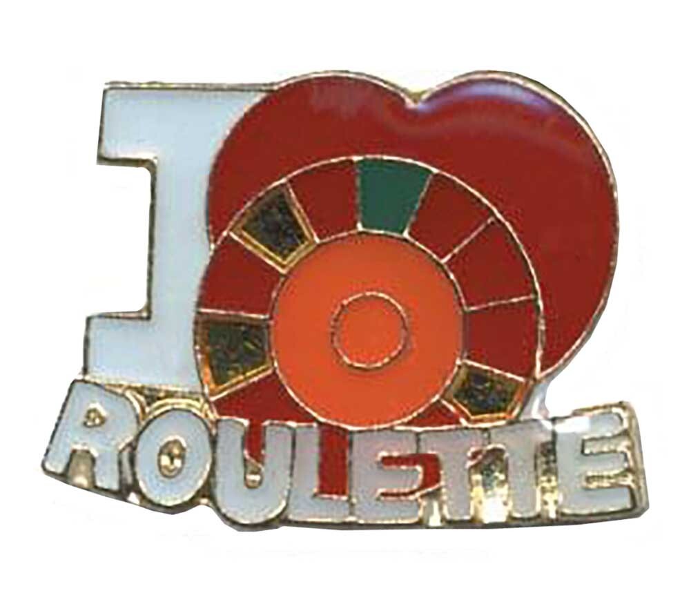 Pack of 3 I Love Roulette Bike Motorcycle Hat Cap Lapel Pin HP4833