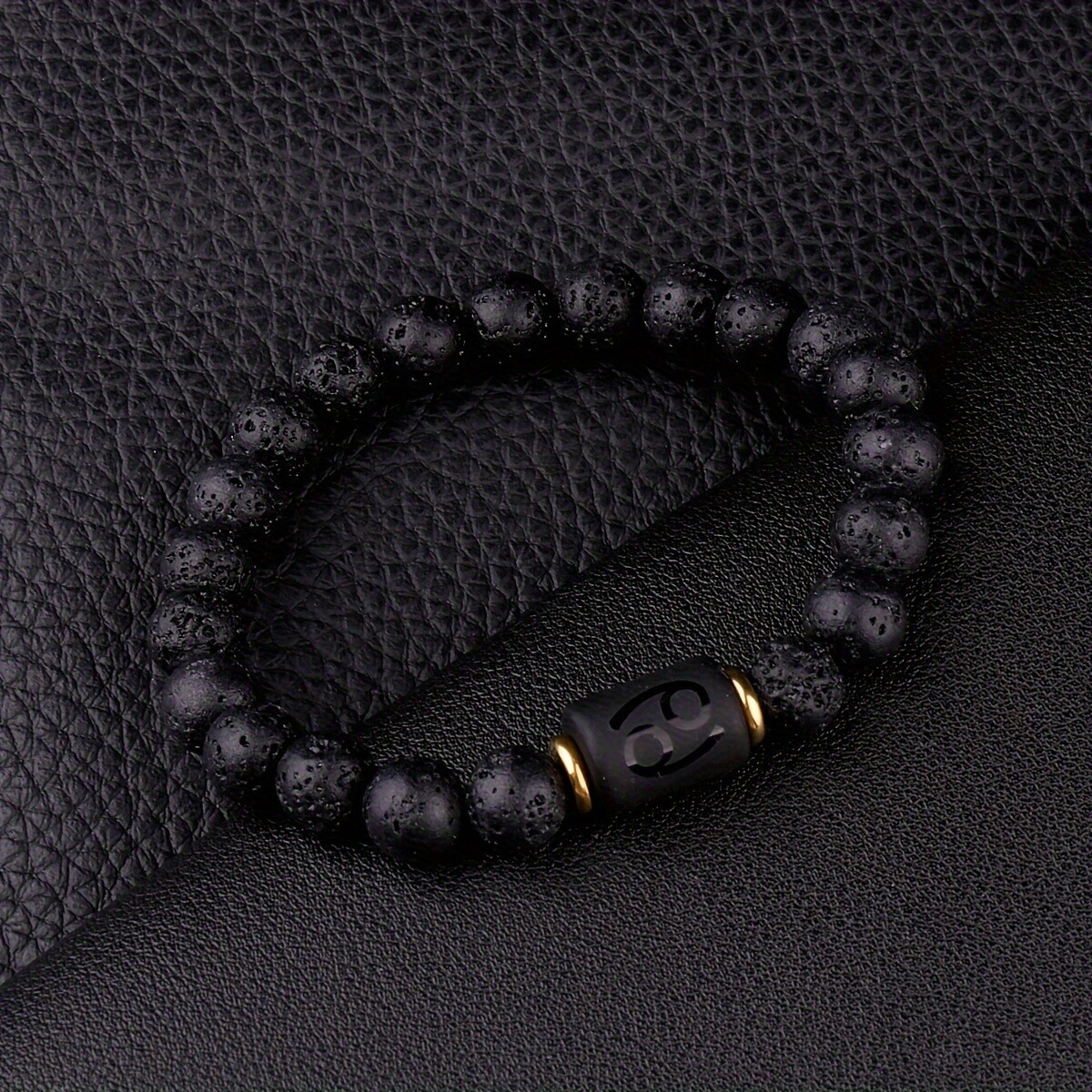 12 Constellations Men Women Fashion Jewelry Volcanic Lava Stone Zodiac Bracelets