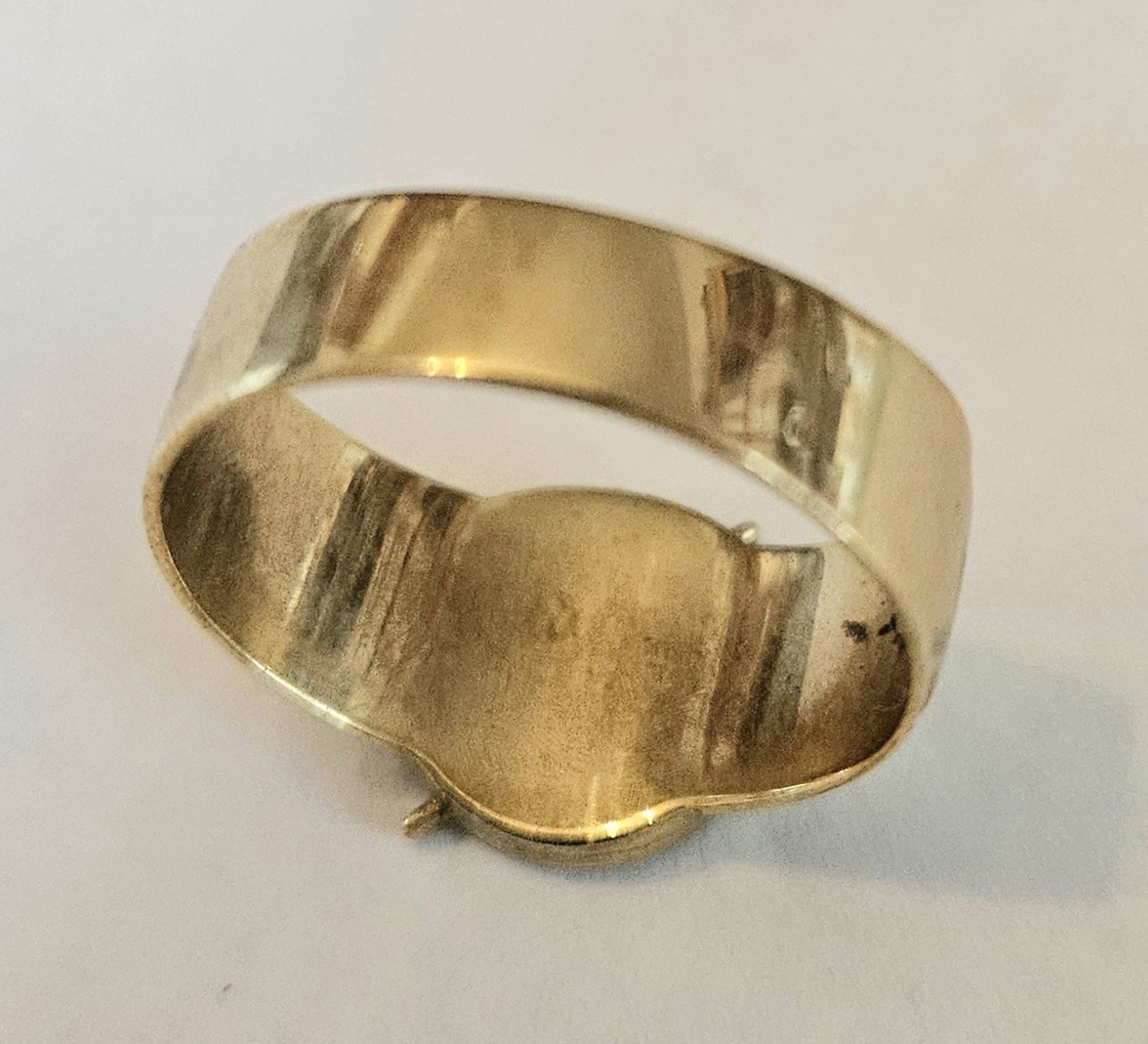 DC Comics The Flash Lighting Bolt Logo Ring Gold Metal Size 9 Cosplay