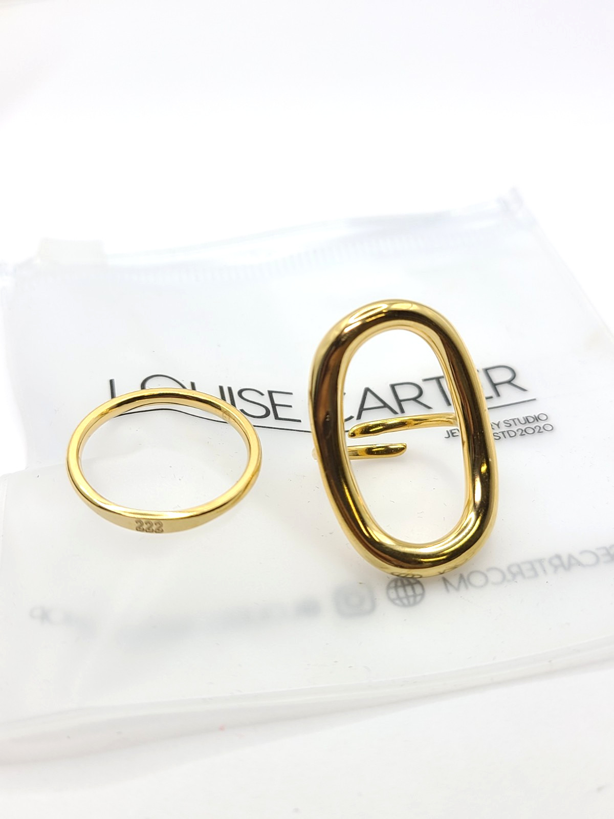 Louise Carter Angelica® Angel Number & Moonwave Ring sz 9