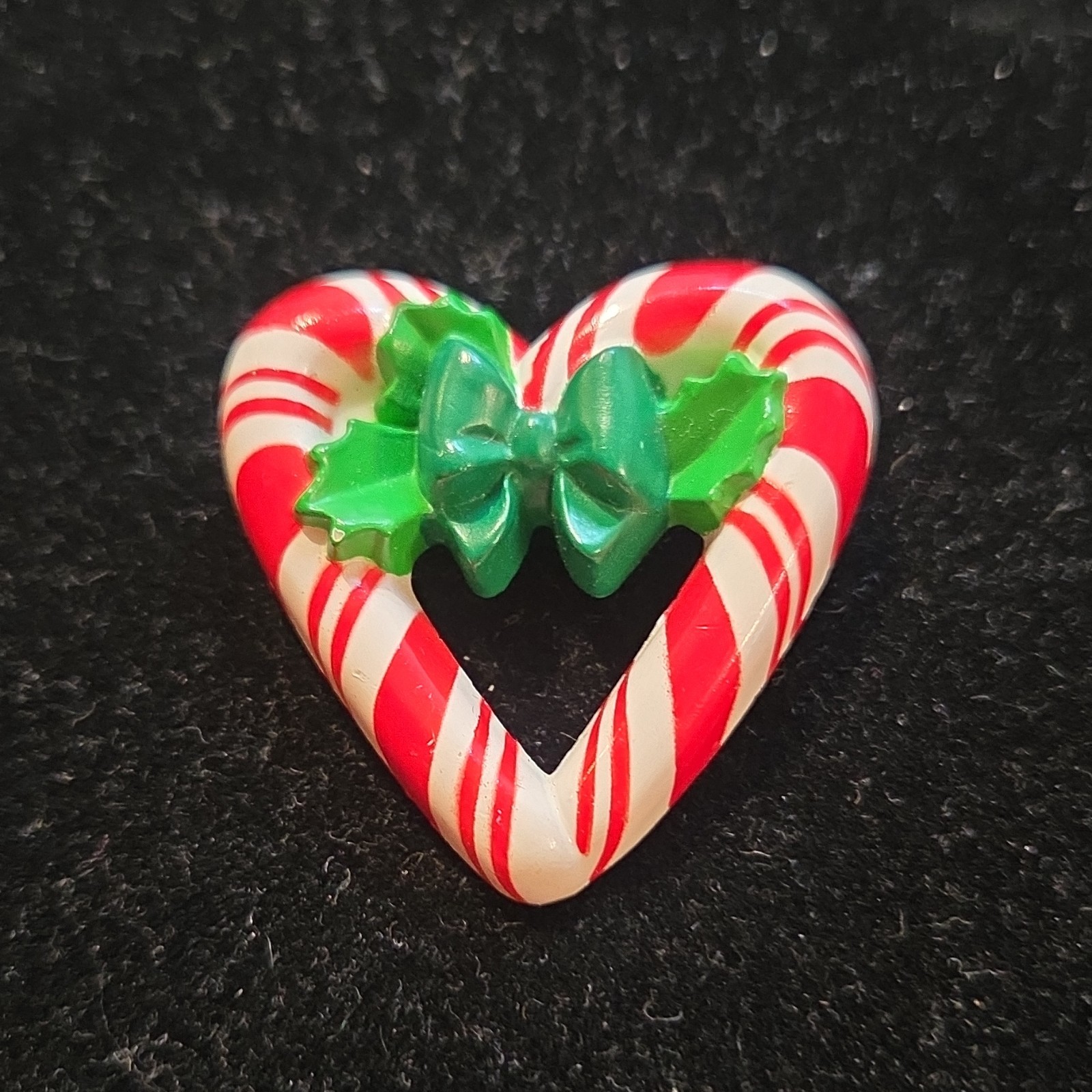 Hallmark Lot of 6 Christmas Brooch Pins Santa Joy Holly Candy Cane