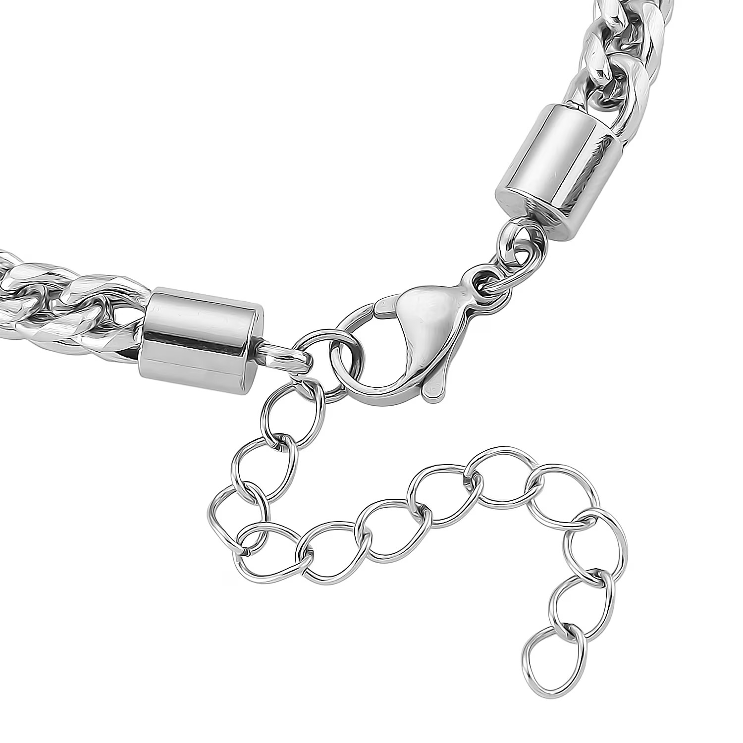 Criss Cross Chain Bracelet in Stainless Steel 79In Christmas Gifts