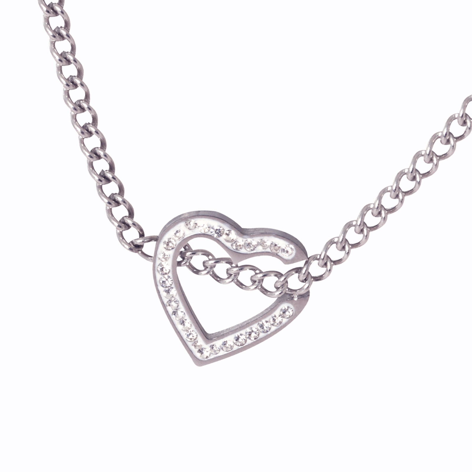 Lotu by Luxe-A-Long Pure Stainless Steel Heart Necklace for Women and Girls