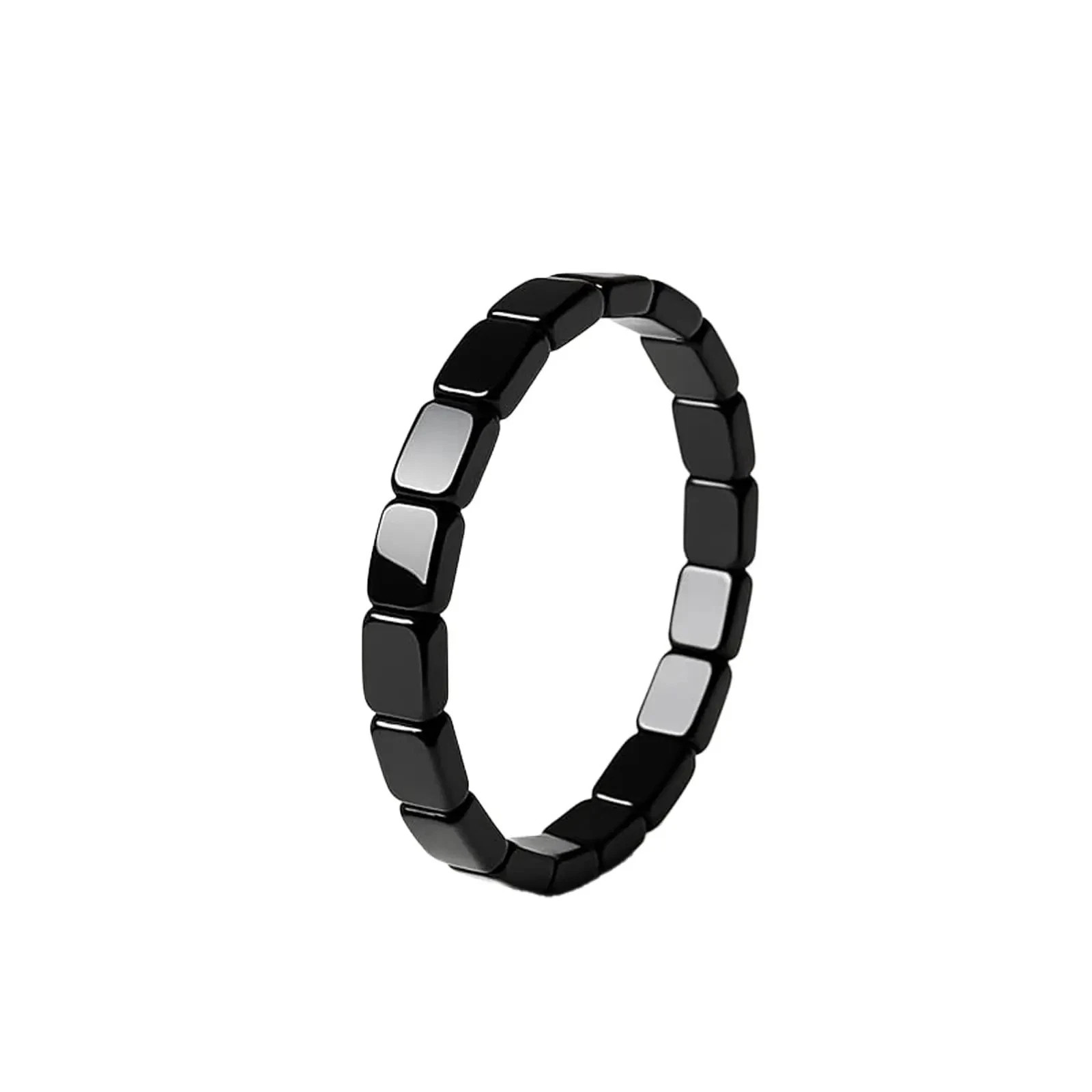 2Pcs Men Hematite Bracelet Energy Healing Reiki Protection Hemios Bracelet USA