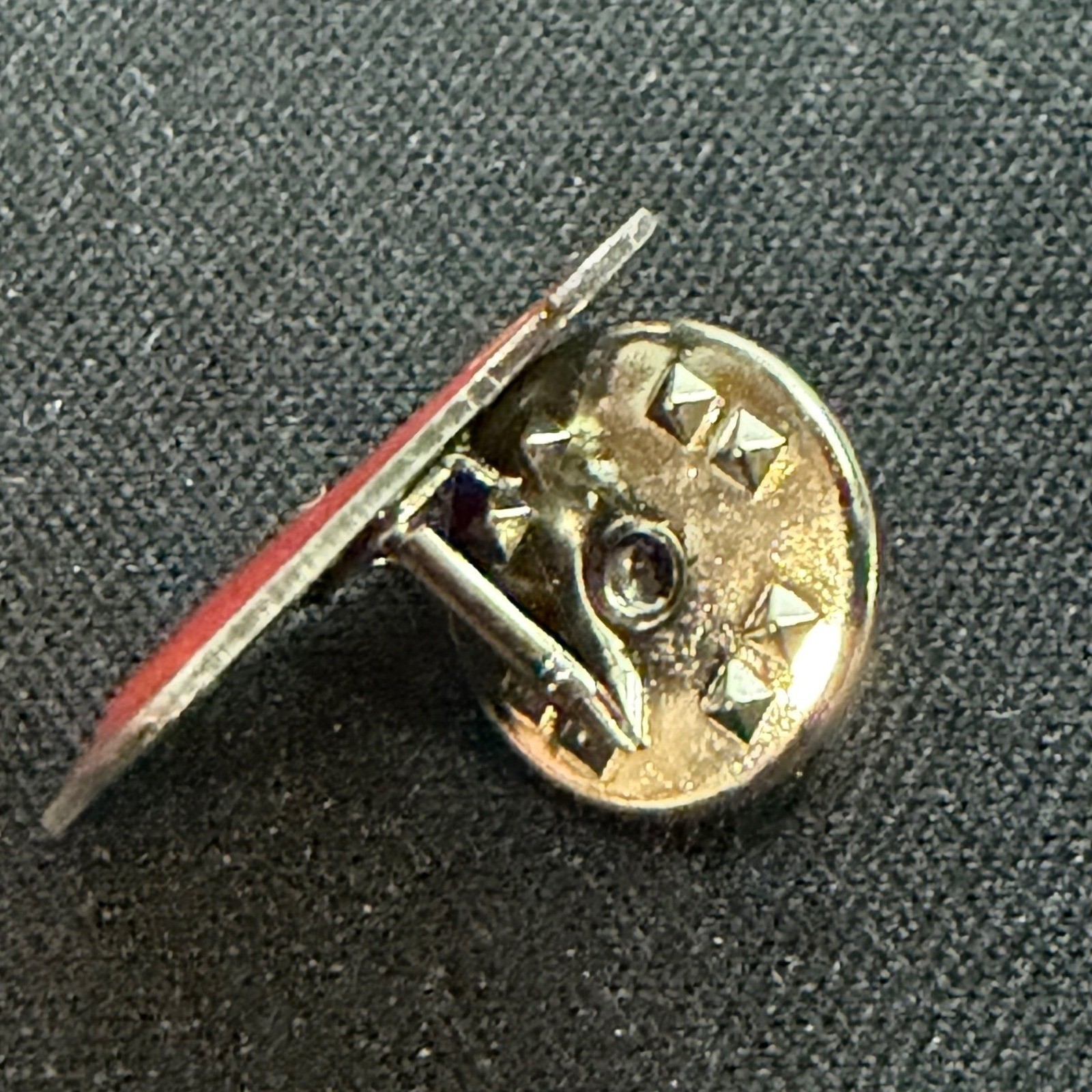 Enamel Pin Women OS Red Dress Heart Lapel Pin Silver Tone Accessory