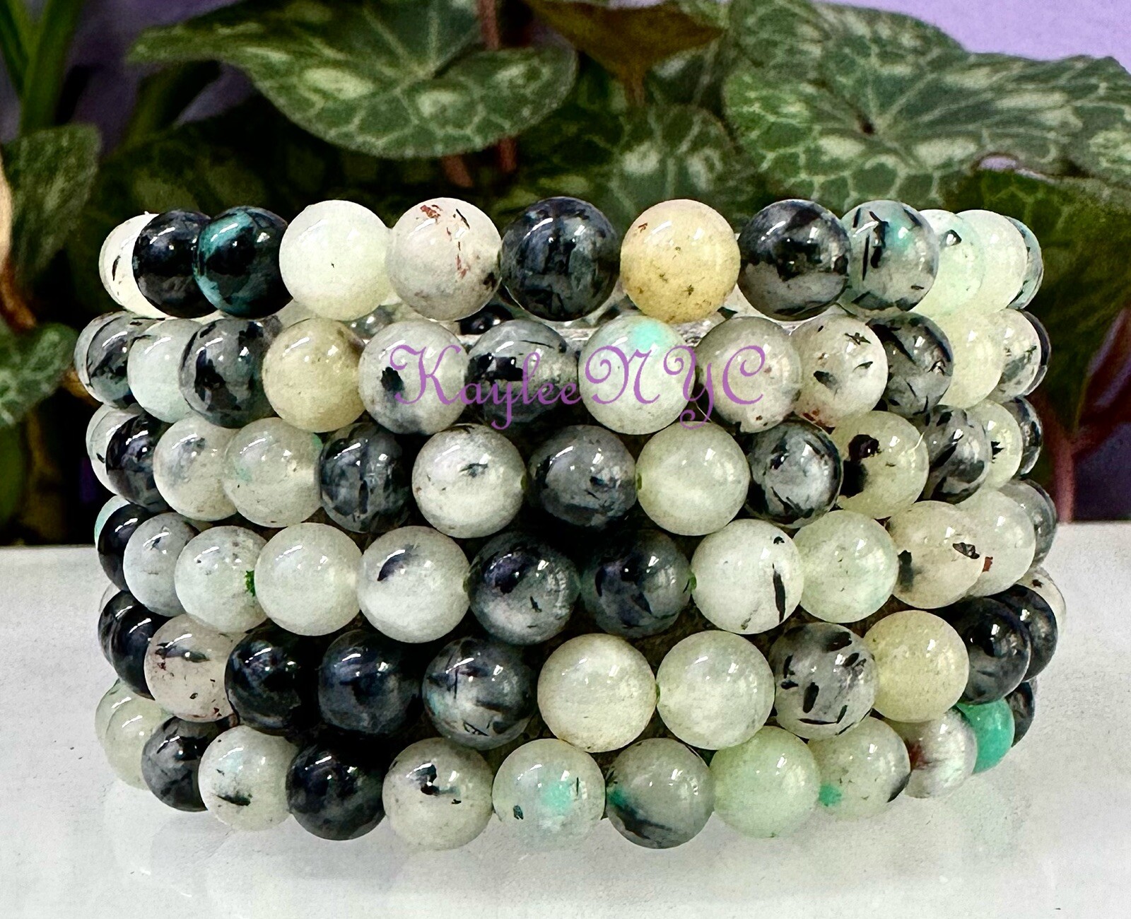 Wholesale 6 Pcs Natural K11 6mm 7.5” Crystal Stretch Bracelet