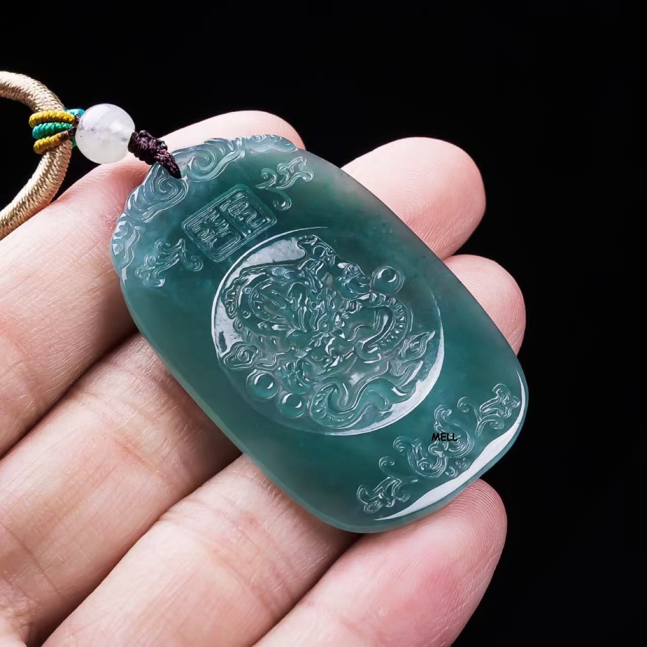 DragonNatural Myanmar Jadeite Dragon Pendant Necklace Designer Real Jade Classic