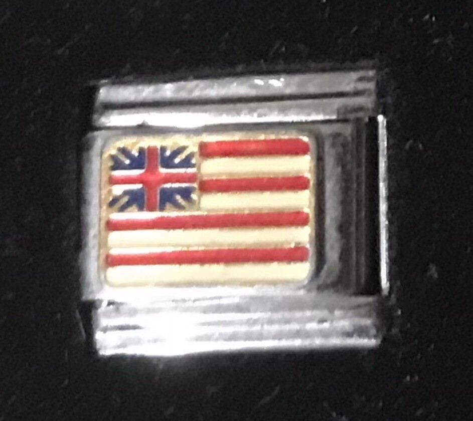 Flag Wholesale Italian Charm Enamel Link 9MM K15 Style C