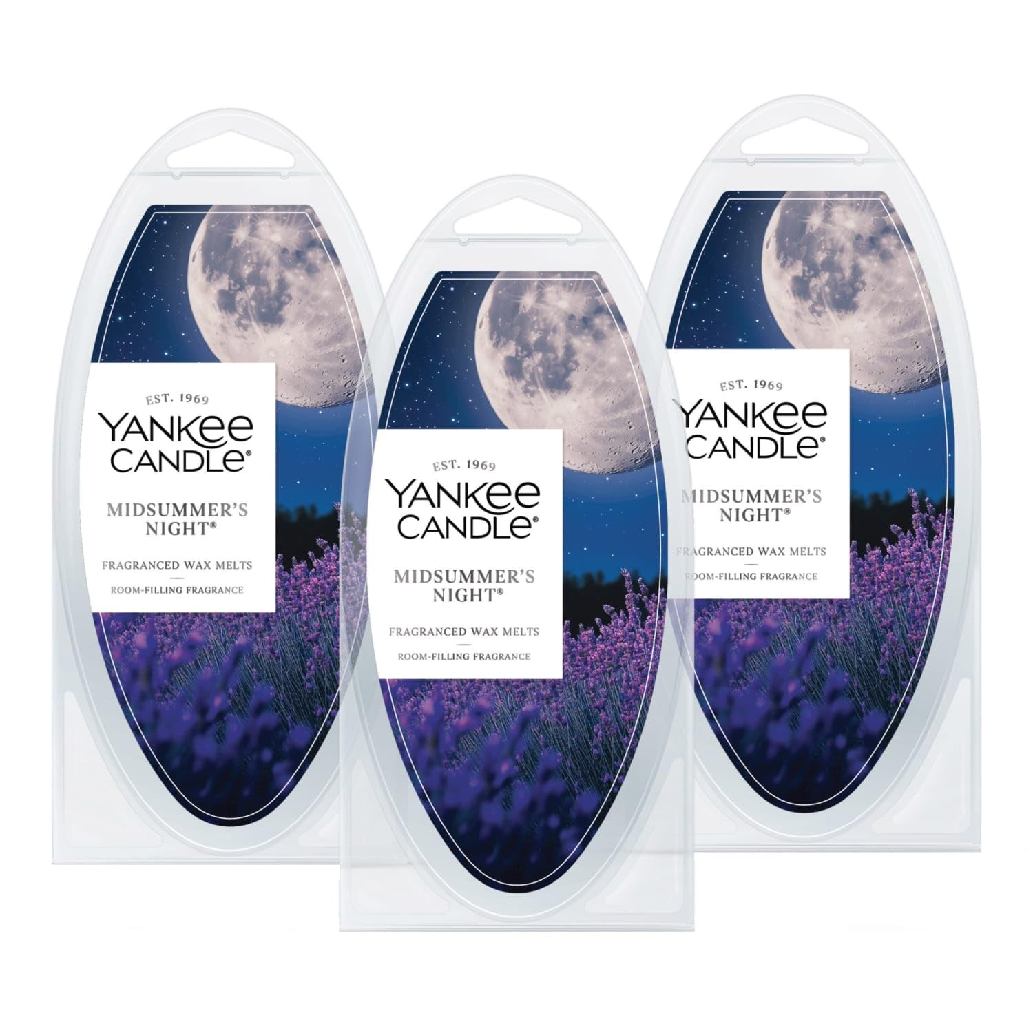 Yankee Candle Midsummer’s Night Wax Melts, Pack of 18, Suitable Small, Black
