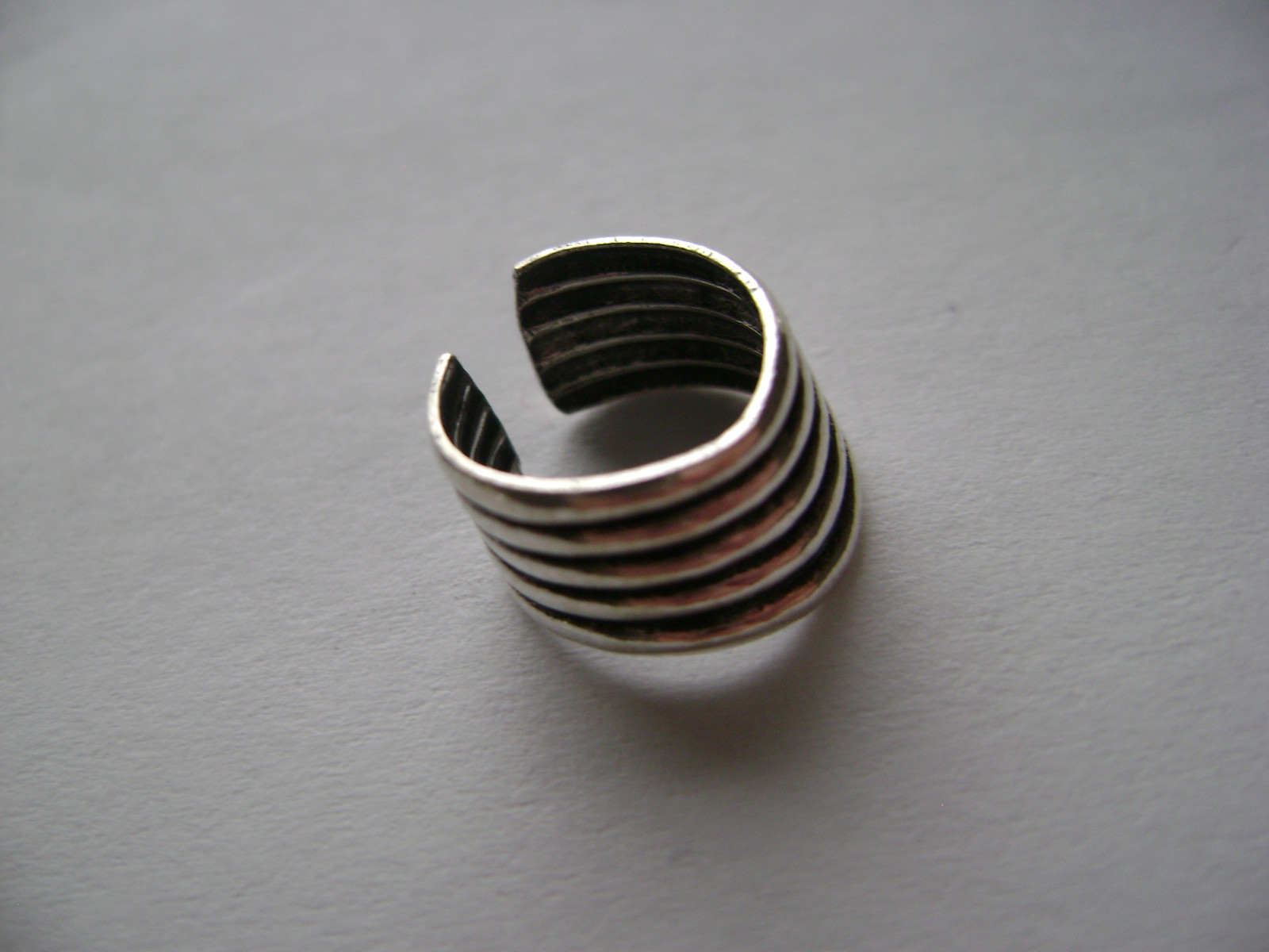 Sterling Silver 5 Solid Band Chevron Design Ear Cuff Earcuff New