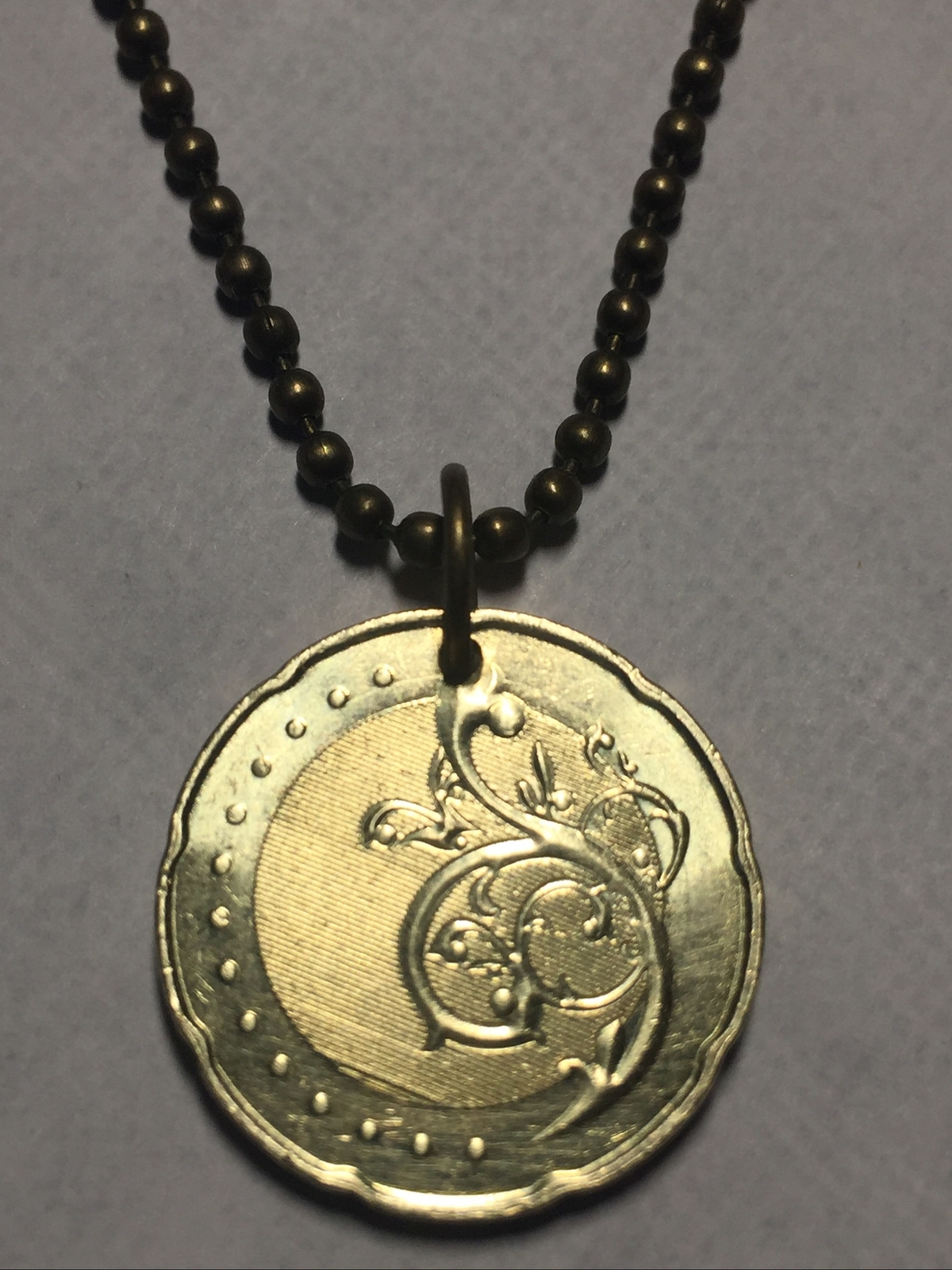 Malaysia 50 Sen Coin Pendant Necklace