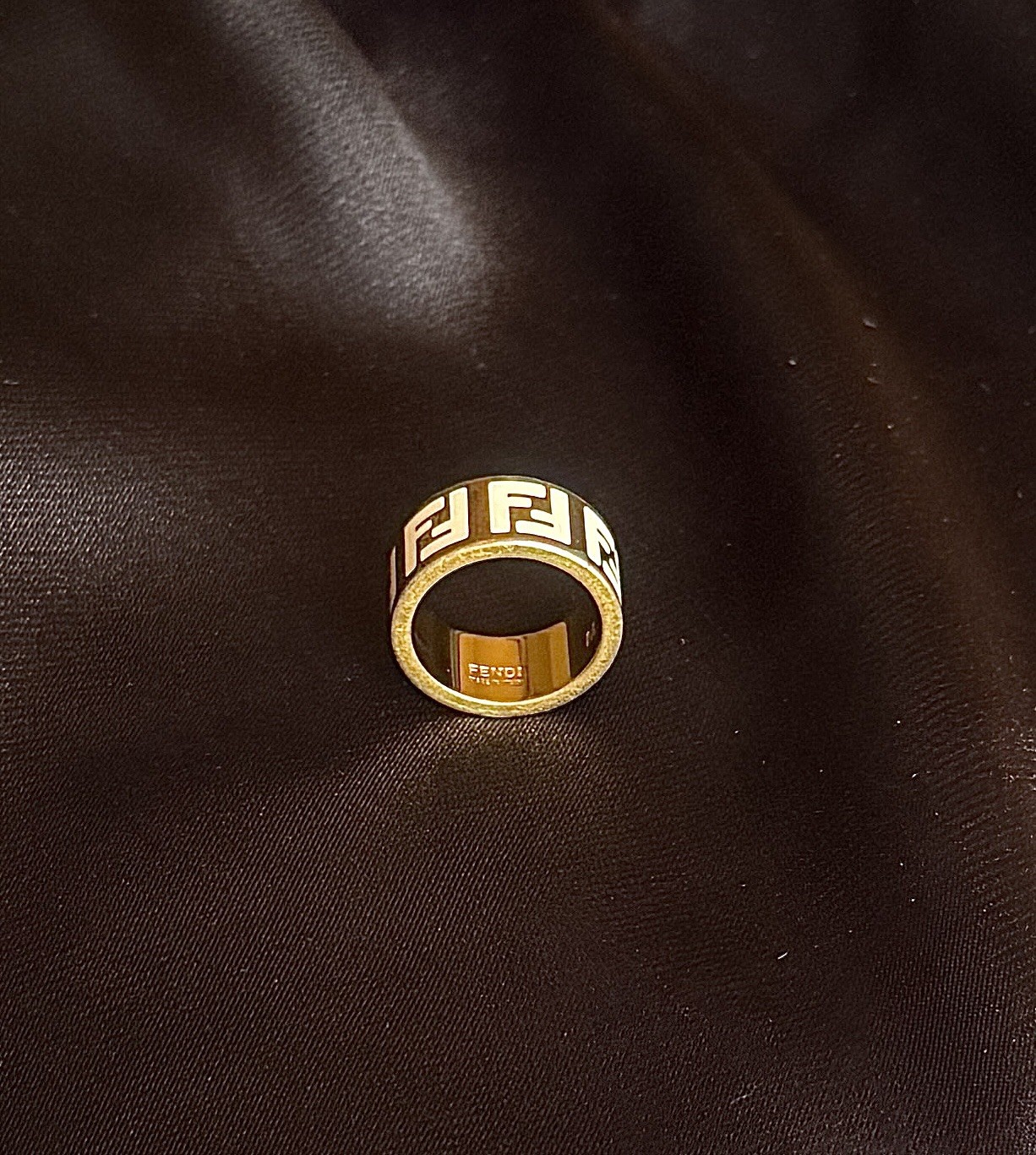 Authentic FENDI Bangle & Ring – “Forever FENDI” Line. Size M. Used condition