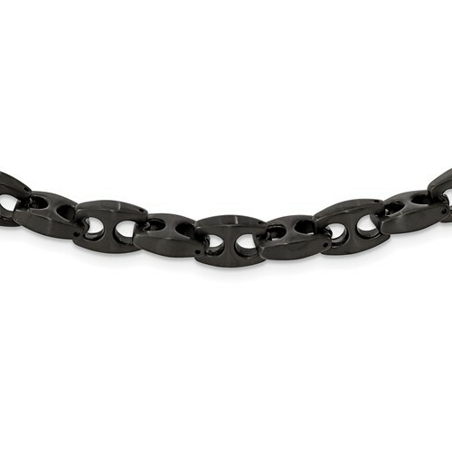 *BRAND NEW* Chisel Stainless Steel Brushed Black IP-Plated Necklace SRN2075-24