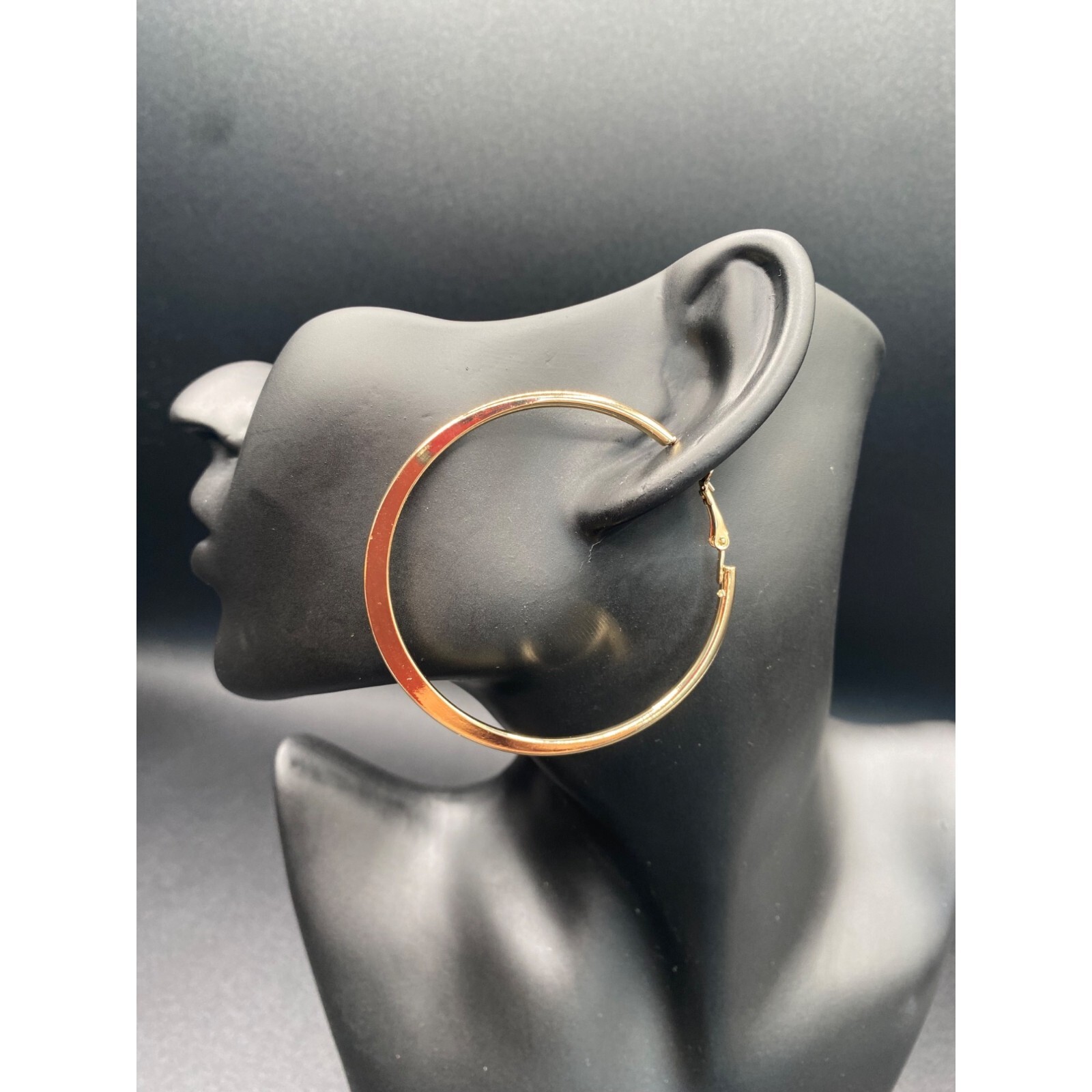Alfani Women’s Gold Tone Flat-Edge Large Hoop Earrings