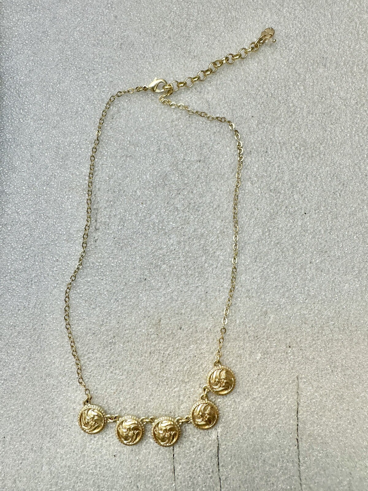 Lucky Brand NEW without Tags Matte Good 18” Coin Necklace