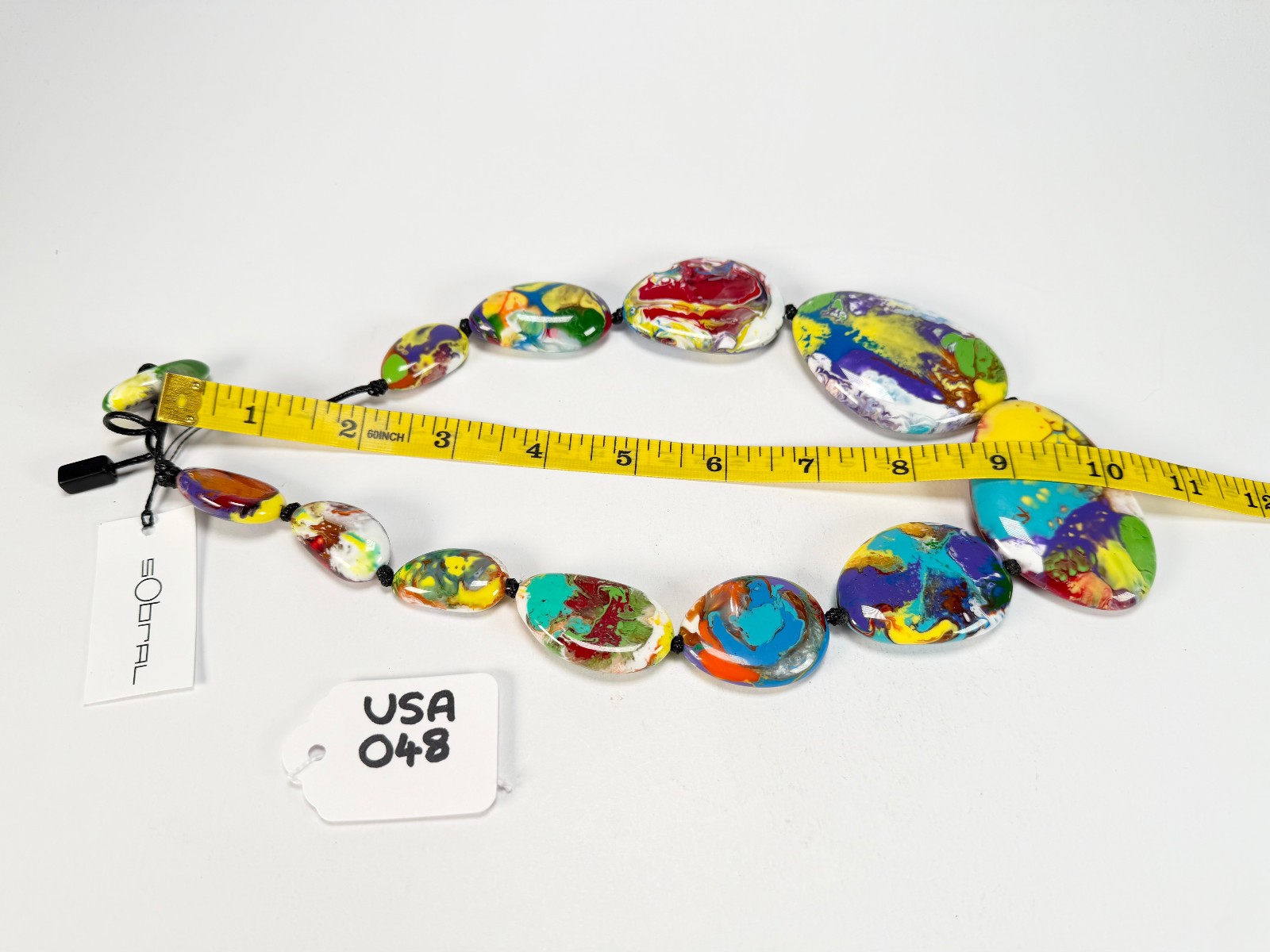 Sobral – Multi-Colour “Gabriele K” Resin Necklace ( 003616 )