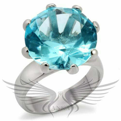 Brilliant Huge 10Ct Round Cubic Zircon CZ AAA Fashion Ring Size 5 – 10 Tk093