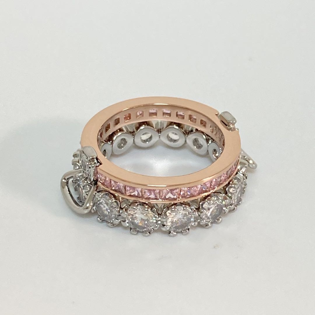Vivienne Westwood Ring Size 6.5-7 Combination Silver Pink Gold NO BOX