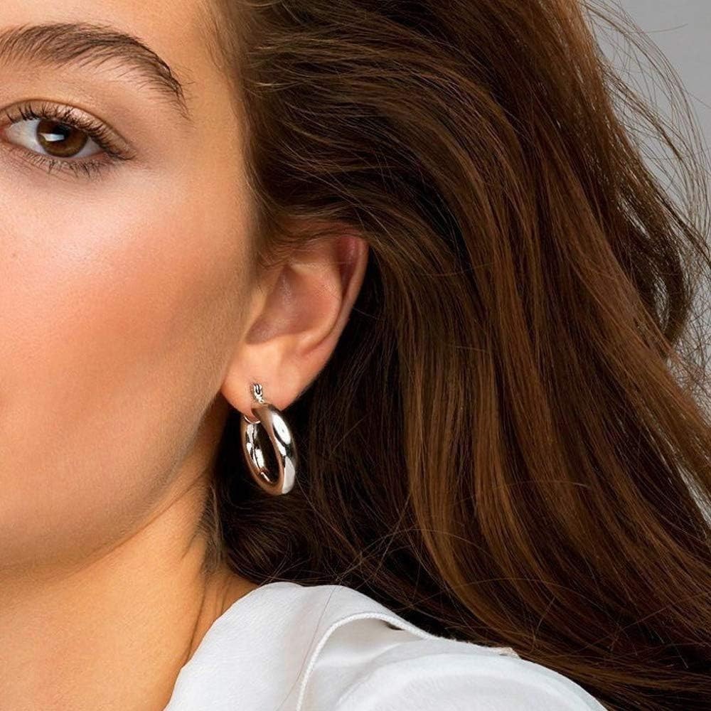 Lightweight Hypoallergenic Gold Plated Hoops – Perfect Gift Earrings for Women