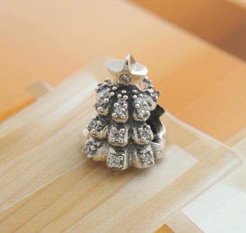 🔥 Genuine Pandora silver bead/charm #791239 Christmas tree of lights new