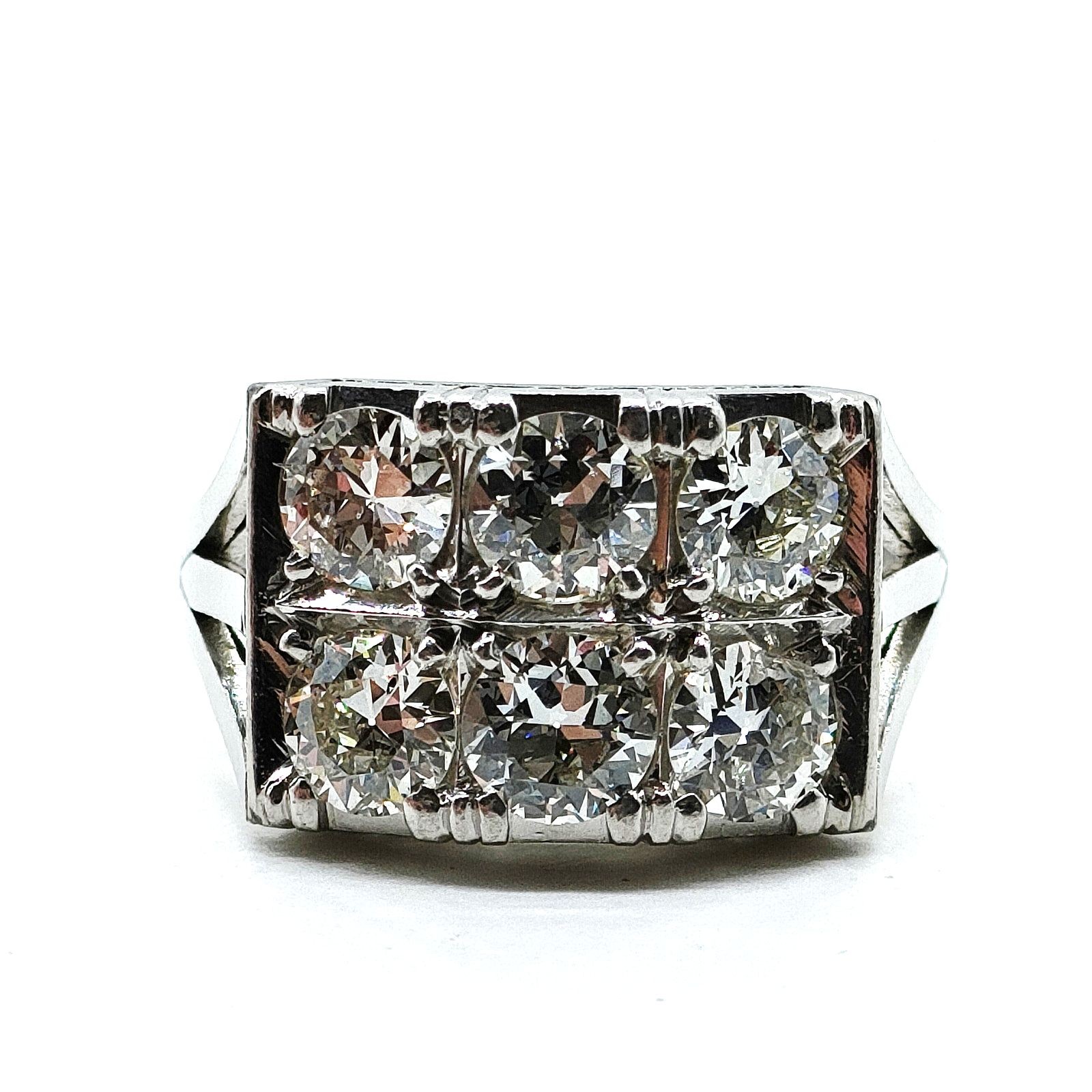 Jewelry Ring Natural Diamond 1.77ct Platinum 2343263