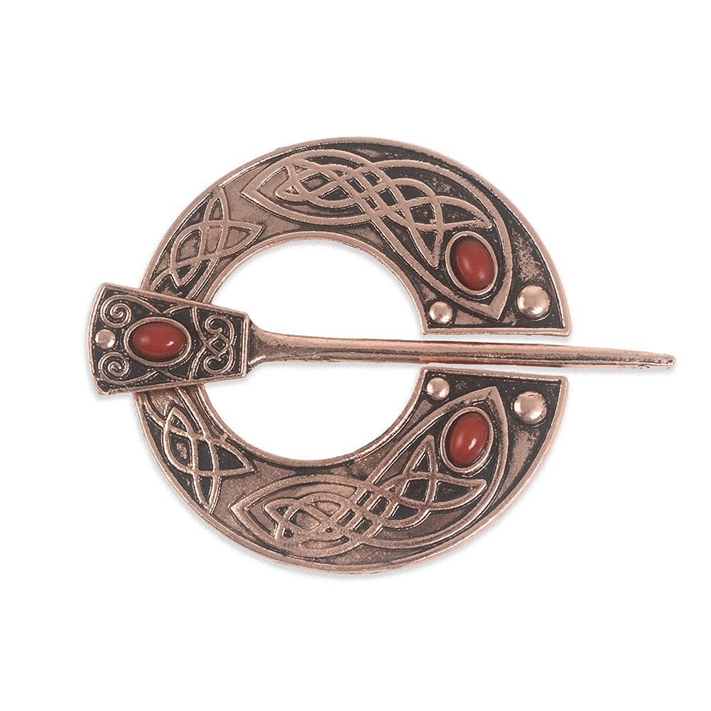 Broche vikingo vintage, alfiler de solapa, hebilla para capa, bufanda o chal