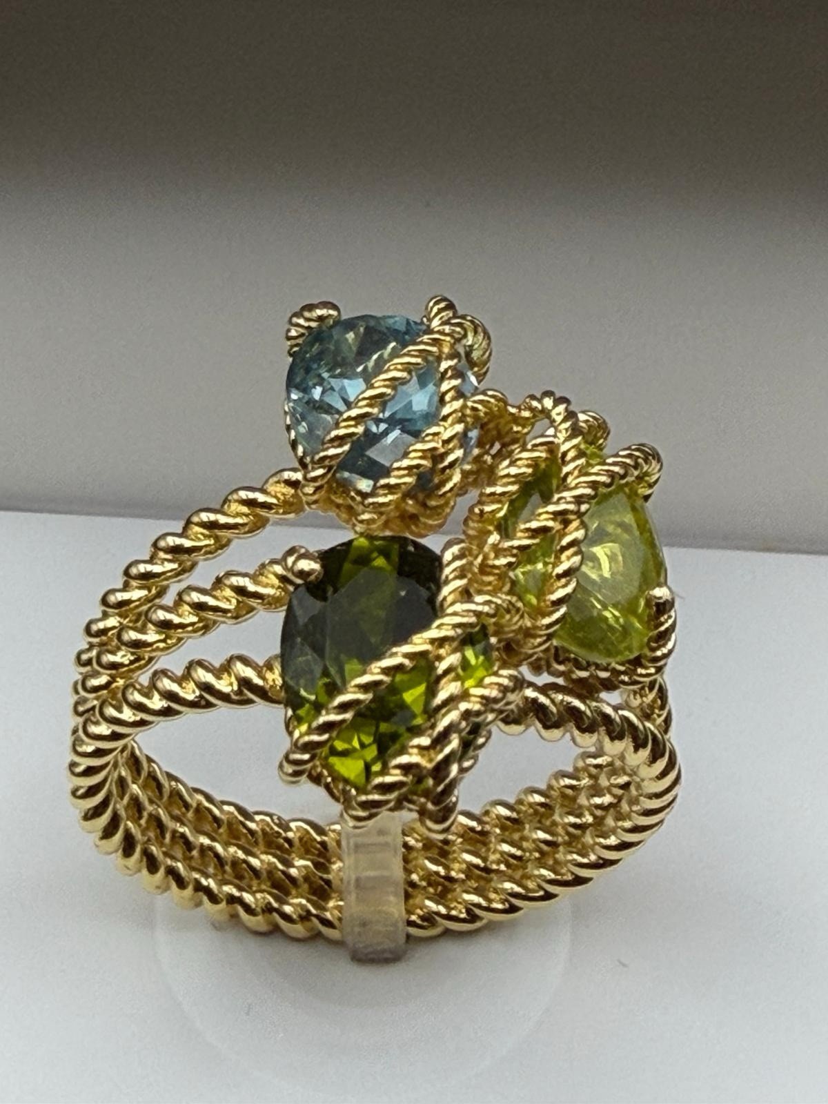 Charter Club Women Multi Oval Wrap Band Ring Size 10