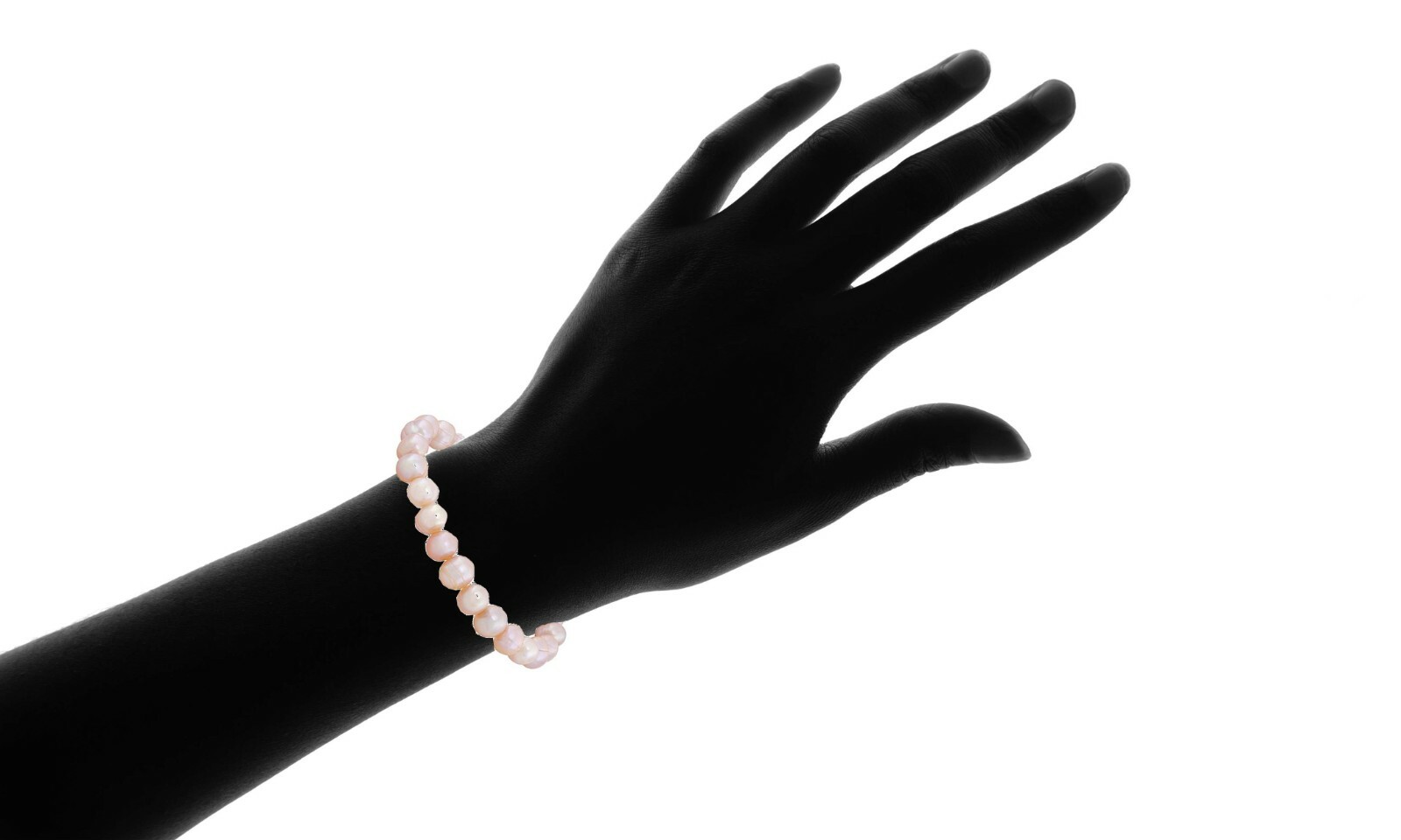 Pink Genuine Fresh Water pearl Stretch Bracelet for Women
