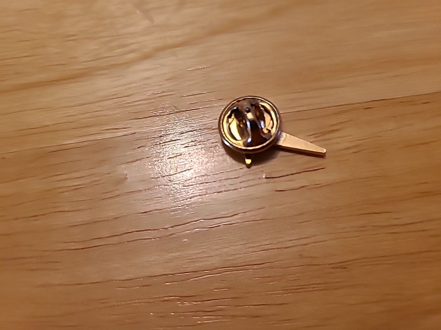 Vintage NASA Astronaut Gold Tone Lapel Pin Space Shuttle Logo 80s Collectible